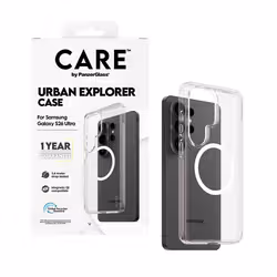 PanzerGlass CARE™ by ® Urban Explorer Case Transparent w. White Qi Samsung Galaxy S26 Ultra custodia per cellulare Cover Trasparente - Vista aggiuntiva 5