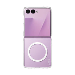 PanzerGlass CARE™ by ® Urban Combat Case Transparent w. White Qi Samsung Galaxy Z Flip7 | Z Flip8 custodia per cellulare Cover Trasparente
