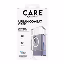 PanzerGlass CARE™ by ® Urban Combat Case Transparent w. White Qi Samsung Fold8 custodia per cellulare Cover Trasparente - Vista aggiuntiva 3