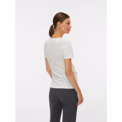 Vero Moda 5715832983852 Camicetta Collo a V Manica corta Cotone, Elastan - Vista aggiuntiva 2