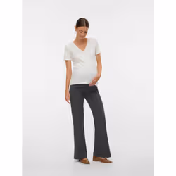 Vero Moda 5715832983852 Camicetta Collo a V Manica corta Cotone, Elastan - Vista aggiuntiva 5