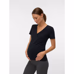 Vero Moda 5715832983852 Camicetta Collo a V Manica corta Cotone, Elastan - Vista aggiuntiva 6