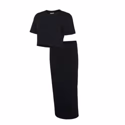 Vero Moda 5715866036838 Camicetta Scollo rotondo Manica corta Cotone, Elastan - Vista aggiuntiva 3
