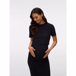 Vero Moda 5715866036838 Camicetta Scollo rotondo Manica corta Cotone, Elastan - Vista aggiuntiva 6