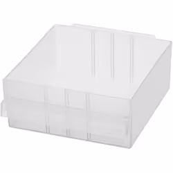raaco 150-04, Cassettiera, Trasparente, Polipropilene (PP), 139 mm, 155 mm, 64 mm
