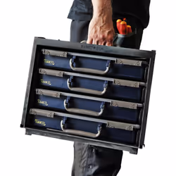 raaco Assorter 55 4x8-0 valigetta porta attrezzi Blu - Vista aggiuntiva 5