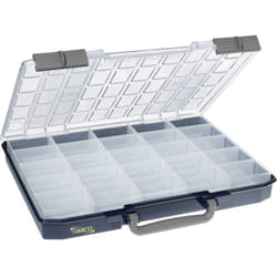 raaco CarryLite 55 5x10-25/1 Valigetta per minuteria (L x A x P) 413 x 57 x 330 mm Scomparti: 25 suddivisione fissa Con