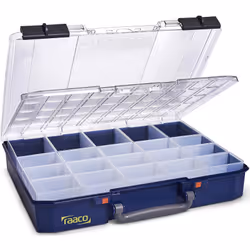 raaco CarryLite 80 5x10-20/DLU, Blu, Policarbonato (PC), Polipropilene (PP), 413 mm, 330 mm, 82 mm, 1,97 kg