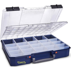 raaco CarryLite 80 5x10-20/DLU Blu Policarbonato (PC), Polipropilene (PP)