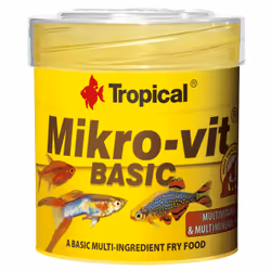 Tropical Mikro-Vit Basic, Pesce da acquario, Cibo secco per pesci, Crumble, Vitamina A, Vitamina C, Vitamina D3, Vitamina E, ...
