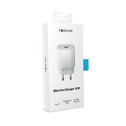 Forever GSM045481 Caricabatterie per dispositivi mobili Universale Bianco AC Ricarica rapida Interno