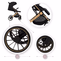 MoMi Estelle Dakar Ginko Passeggino all-terrain 1 seduta(e) Nero - Vista aggiuntiva 8