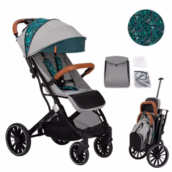 MoMi Estelle Dakar Jungle Passeggino all-terrain 1 seduta(e) Nero, Grigio - Vista aggiuntiva 5