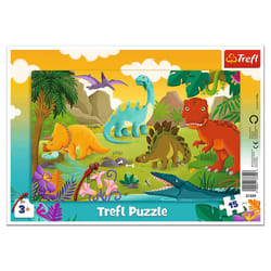 Trefl 31359 puzzle 15 pz Dinosauri