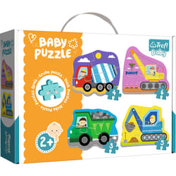 Trefl Baby Classic vehicles on the constru Puzzle 6 pz Veicoli
