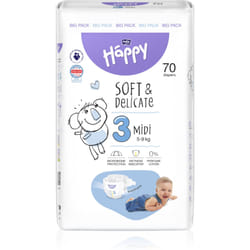 Bella Baby Happy Soft&amp;Delicate Size 3 Midi 5-9 kg 70 pz