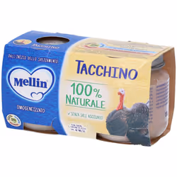 Omogeneizzato Mellin Tacchino per Infanzia 2 Vasetti da 120 g
