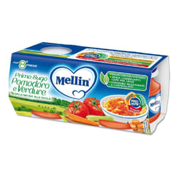 Mellin Primo Sugo Pomodoro e Verdure per Infanzia 2 Vasetti da 80g