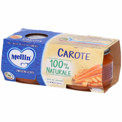 Mellin Omogeneizzato Carote 2 X 80 G 160 g Pappa