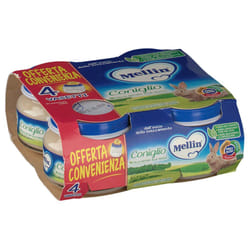 Mellin® Omogenizzato Coniglio 4X80 g 4x80 Pappa