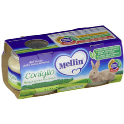 Mellin Omogeneizzato Coniglio per Infanzia 2 Vasetti da 80g