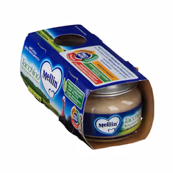 Mellin Omogeneizzato Tacchino per Svezzamento 2 Vasetti da 80gr ciascuno