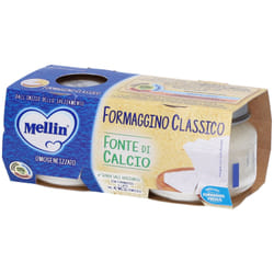 Mellin Baby Formaggino Classico per Alimentazione Infanzia 2 Vasetti da 80gr