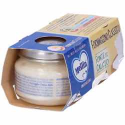 Mellin Baby Formaggino Classico per Alimentazione Infanzia 2 Vasetti da 80gr