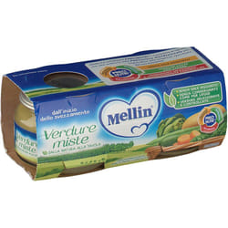 Mellin Omogeneizzato Verdure Miste per Infanzia 2 Vasetti da 80g