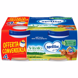 Mellin® Omogeneizzato Vitello 4 x 80 g 4x80 Pappa