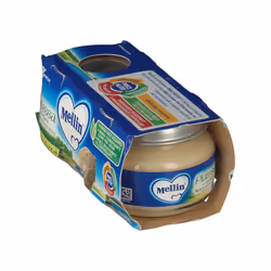 Mellin Omogeneizzato Platessa e Verdure per Infanzia Confezione da 2 Vasetti da 80 g l'uno