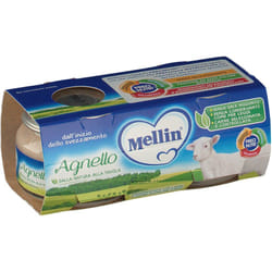 Mellin Omogeneizzato Agnello per Infanzia 2 Vasetti da 80gr
