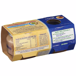 Mellin Omogeneizzato Manzo per Infanzia 2 Vasetti da 80g