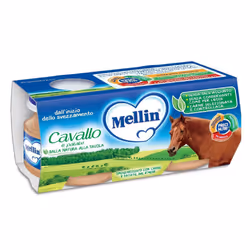 Mellin Omogeneizzato Cavallo e Patate per Infanzia 2 Vasetti da 80 g