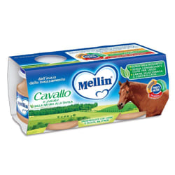 Mellin Omogeneizzato Cavallo e Patate per Infanzia 2 Vasetti da 80 g