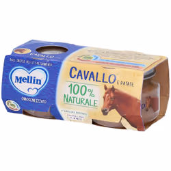 Mellin Omogeneizzato Cavallo e Patate per Infanzia 2 Vasetti da 80 g