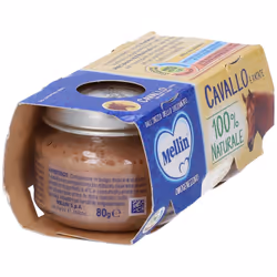Mellin Omogeneizzato Cavallo e Patate per Infanzia 2 Vasetti da 80 g