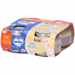 Mellin Omogeneizzato Agnello per Svezzamento 4 Vasetti da 80g
