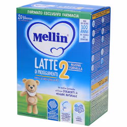 Mellin 2 Latte di Proseguimento è un latte in polvere indicato per un'alimentazione completa e sana dei bambini dai 6 ai 12 m ...
