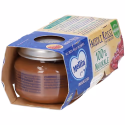 Mellin Omogeneizzato ai Fagioli Rossi per Bambini 2X80g