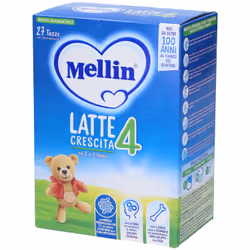Latte per bambini da 2 a 3 anni.