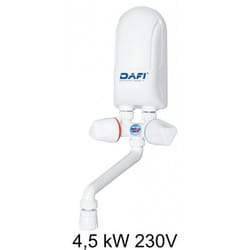 Dafi POZ03131 scaldabagno Verticale Senza serbatoio (istantaneo) Bianco