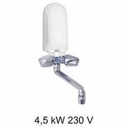 Dafi POZ03140, Senza serbatoio (istantaneo), Verticale, 4500 W, Interno, Cromo, Bianco