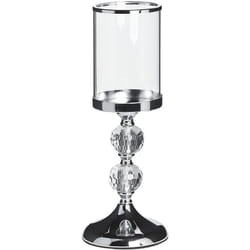 Portacandele argento 36 cm cotui