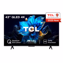 TCL P7K Serie Smart TV QLED 4K 43" 43P7K, Dolby Vision - Atmos, HDR10+, Google TV - Vista aggiuntiva 2