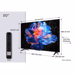 TCL V6C 50V6C TV 127 cm (50") 4K Ultra HD Smart TV Wi-Fi Metallico 260 cd/m² - Vista aggiuntiva 2