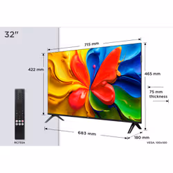TCL 32V4C Smart TV 32 pollici QLED HD Android TV Nero - Vista aggiuntiva 3