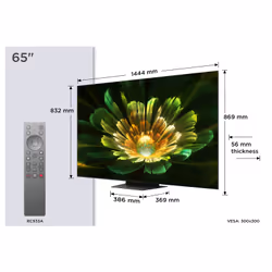 TCL C79K Serie Smart TV QD-MiniLED 4K 65" 65C79K, audio B&O, Dolby Vision IQ & Atmos, Google TV