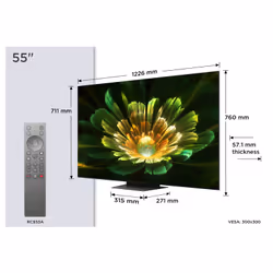 TCL C79K Serie Smart TV QD-MiniLED 4K 55" 55C79K, audio B&O, Dolby Vision IQ & Atmos, Google TV