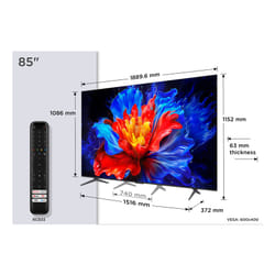 TCL P89K Serie Smart TV QLED 4K 85" 85P89K, audio Onkyo 2.1, Dolby Vision & Atmos, Google TV